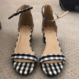 gingham heels